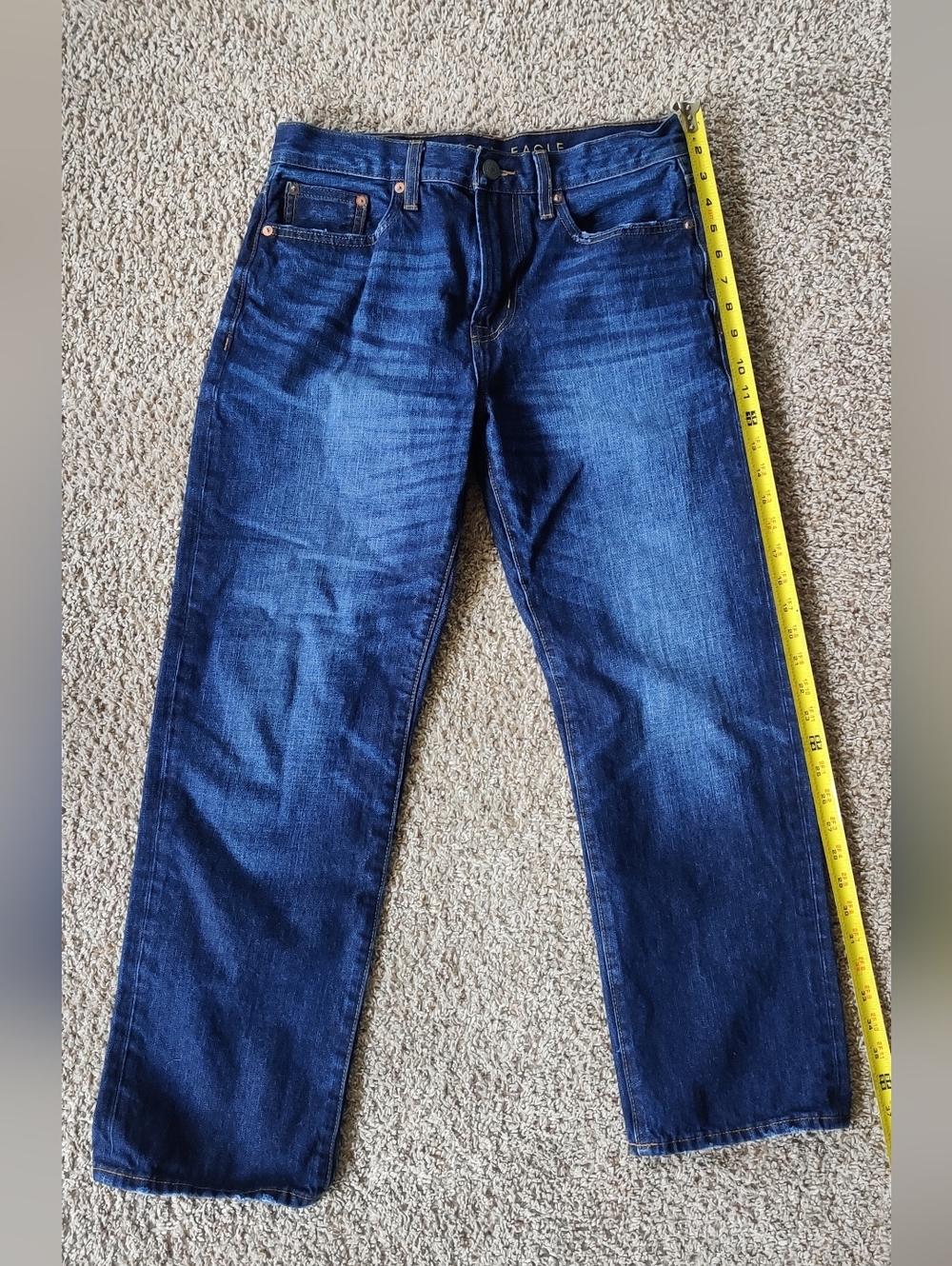 American Eagle Relaxed Straight 30 X 30 Blue Jeans